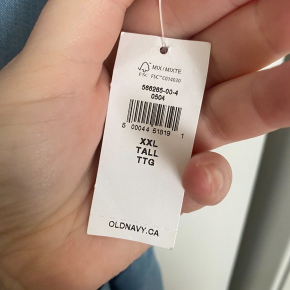 NWT Old Navy Plus size (XXL Tall) chambray dress - Picture 2 of 2